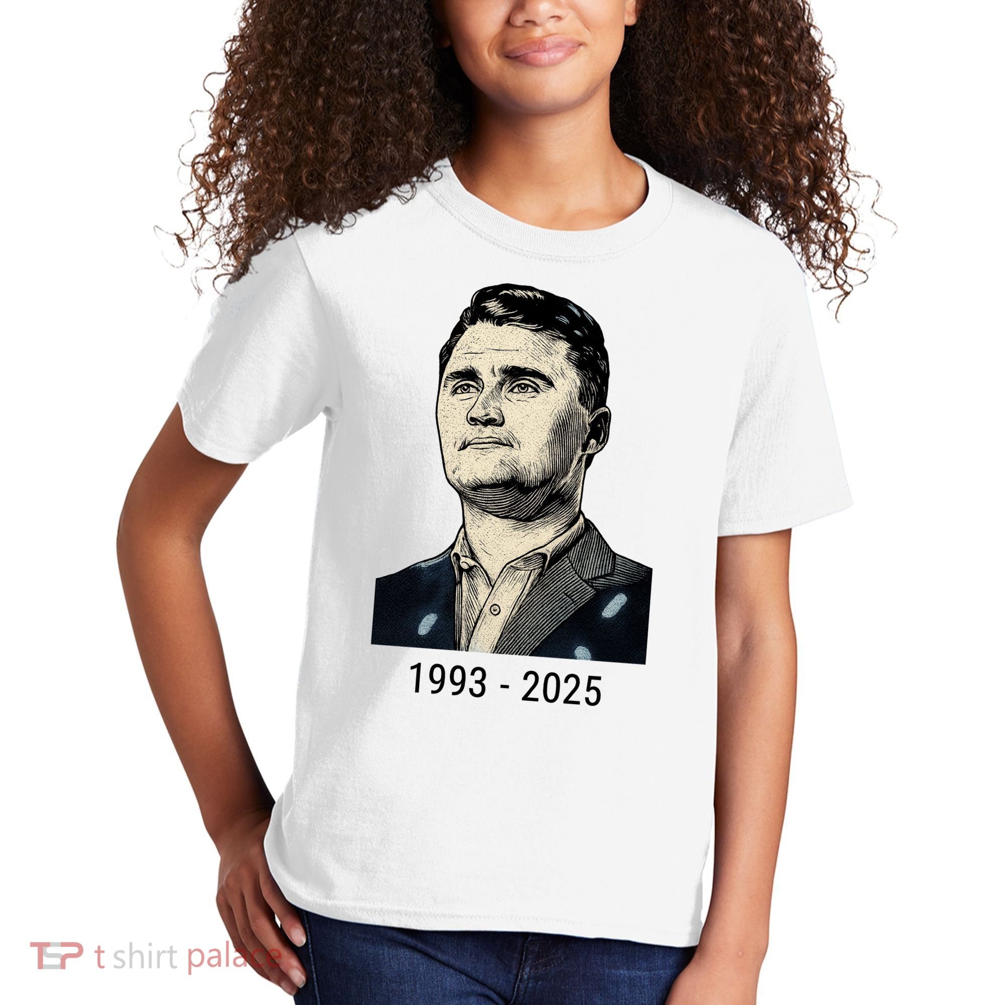 Charlie Kirk Memorial 1993-2025 Rest In Peace RIP Kids T-Shirt