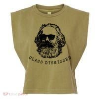 Cool Karl Marx Funny Socialism Class Dismissed Garment-Dyed Women's Muscle Tee thumb 0