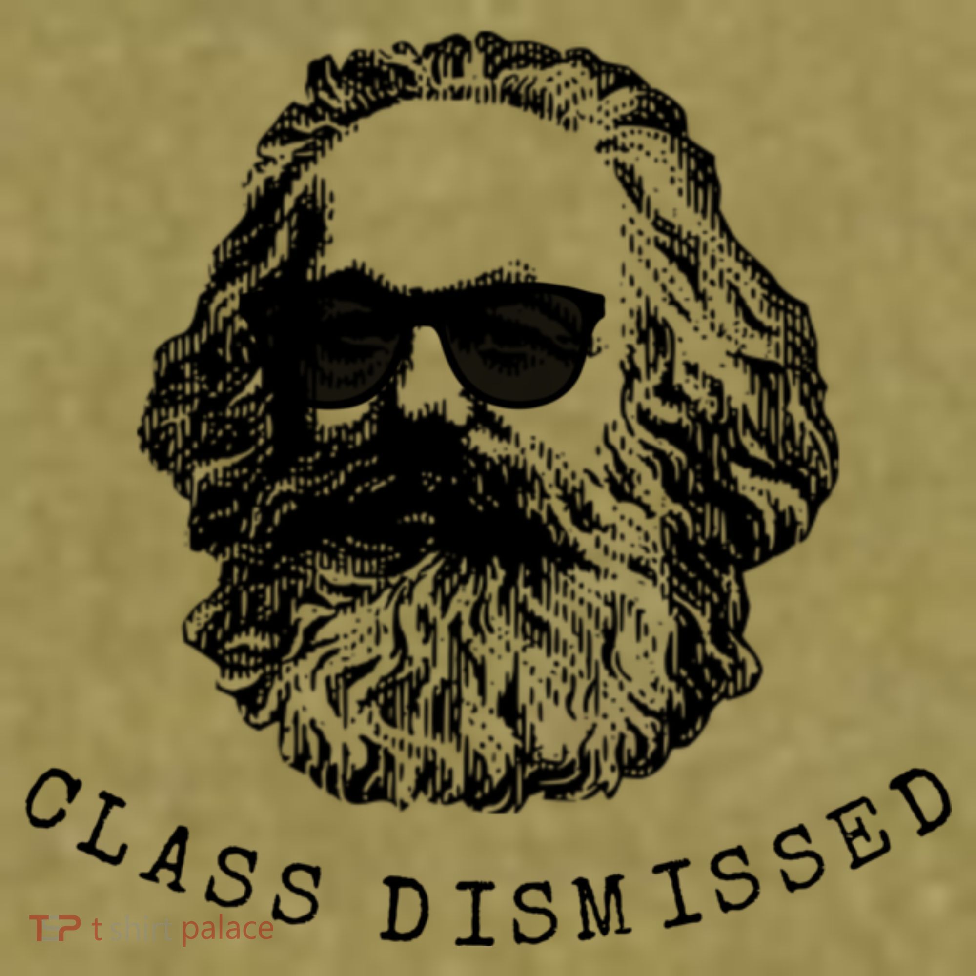 Cool Karl Marx Funny Socialism Class Dismissed Garment-Dyed Women's Muscle Tee