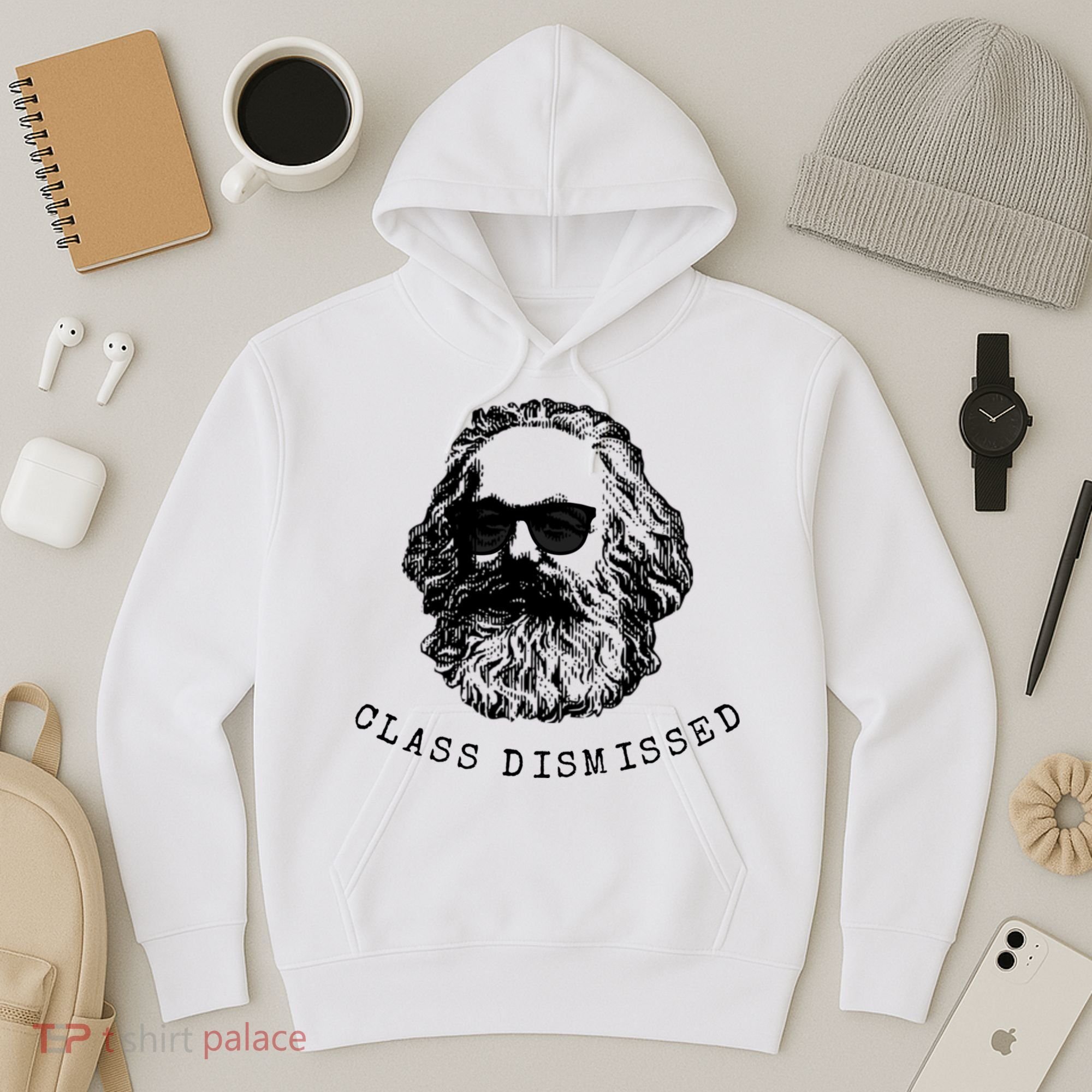 Cool Karl Marx Funny Socialism Class Dismissed Hoodie