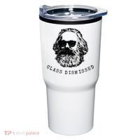 Cool Karl Marx Funny Socialism Class Dismissed Tumbler thumb 0