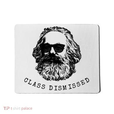 Cool Karl Marx Funny Socialism Class Dismissed Mousepad