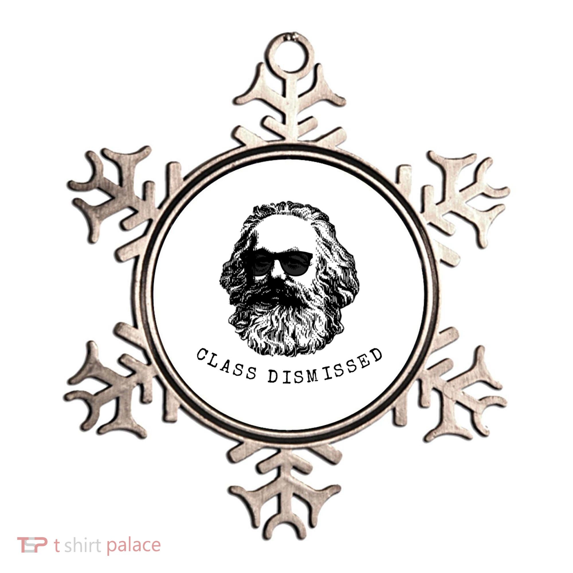 Cool Karl Marx Funny Socialism Class Dismissed Ornament