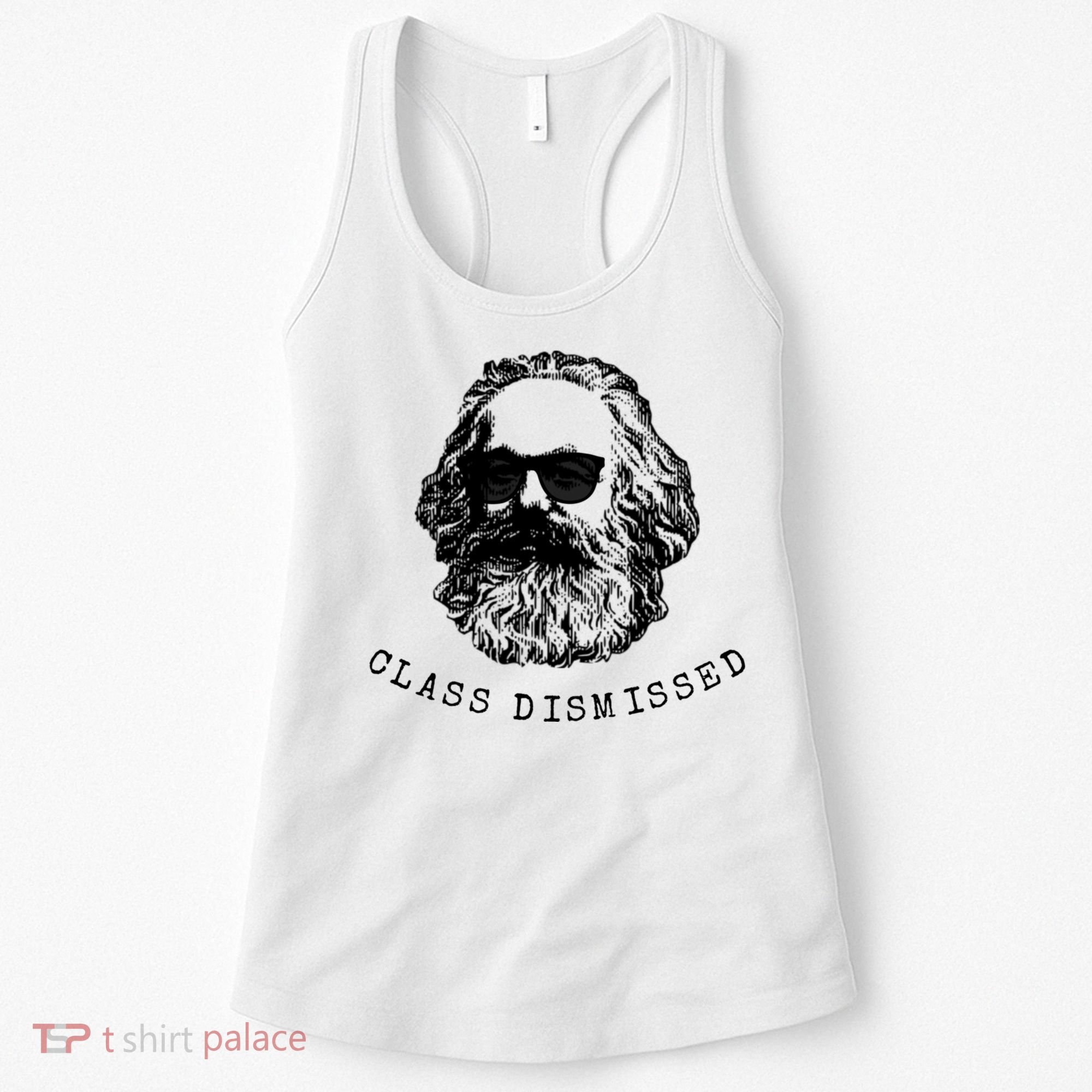 Cool Karl Marx Funny Socialism Class Dismissed Women's Tank Top