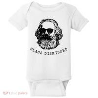 Cool Karl Marx Funny Socialism Class Dismissed Baby Bodysuit thumb 0