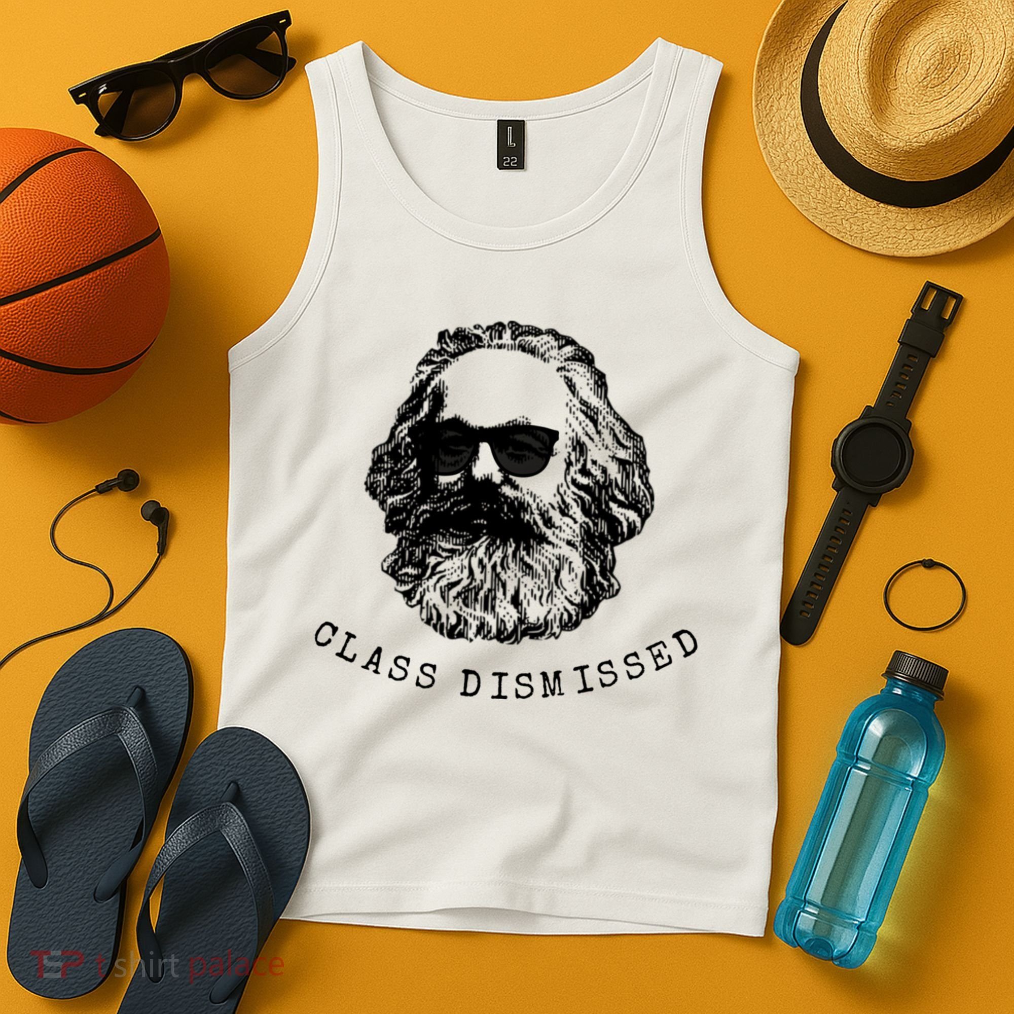 Cool Karl Marx Funny Socialism Class Dismissed Tank Top