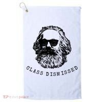 Cool Karl Marx Funny Socialism Class Dismissed Golf Towel thumb 0