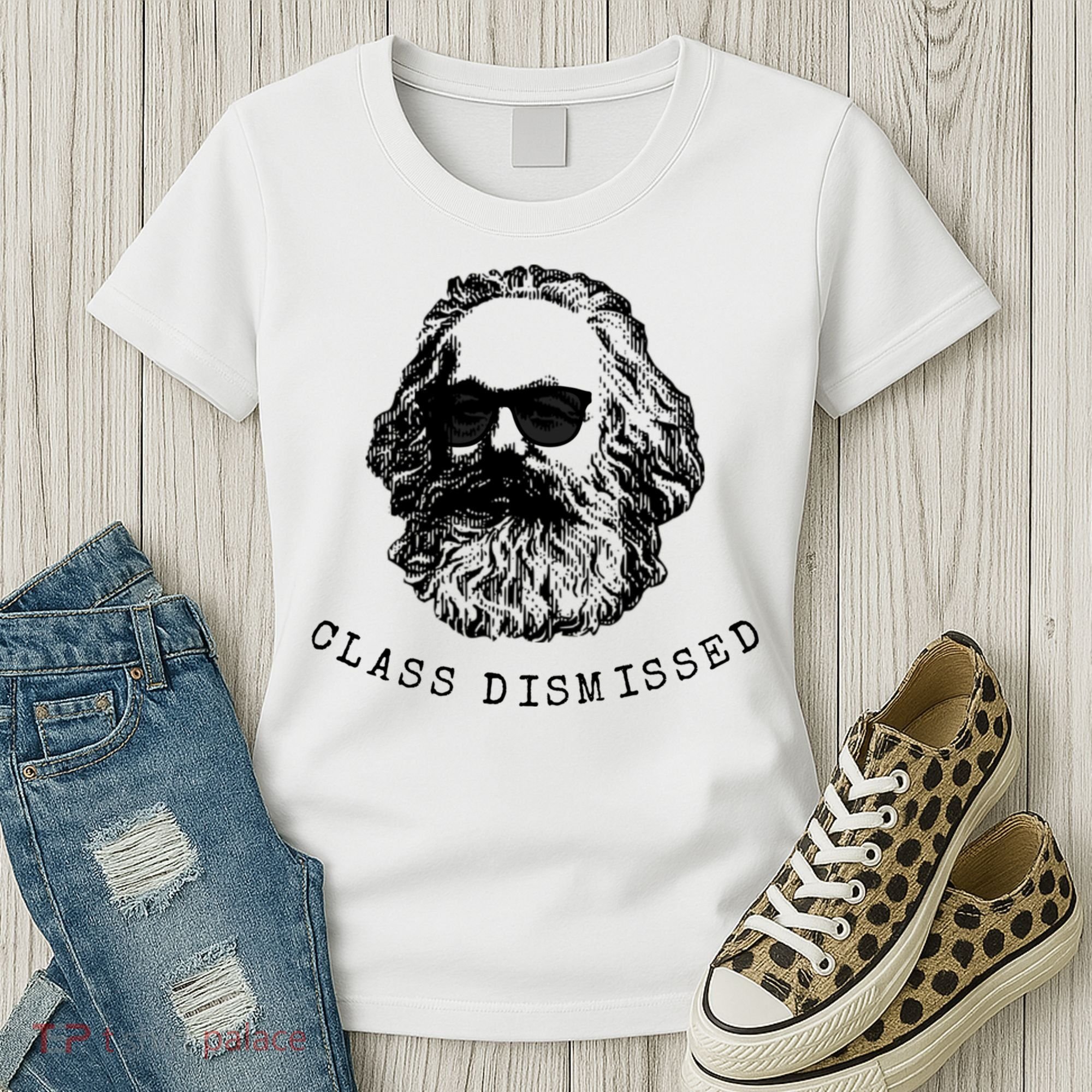 Cool Karl Marx Funny Socialism Class Dismissed Women's T-Shirt