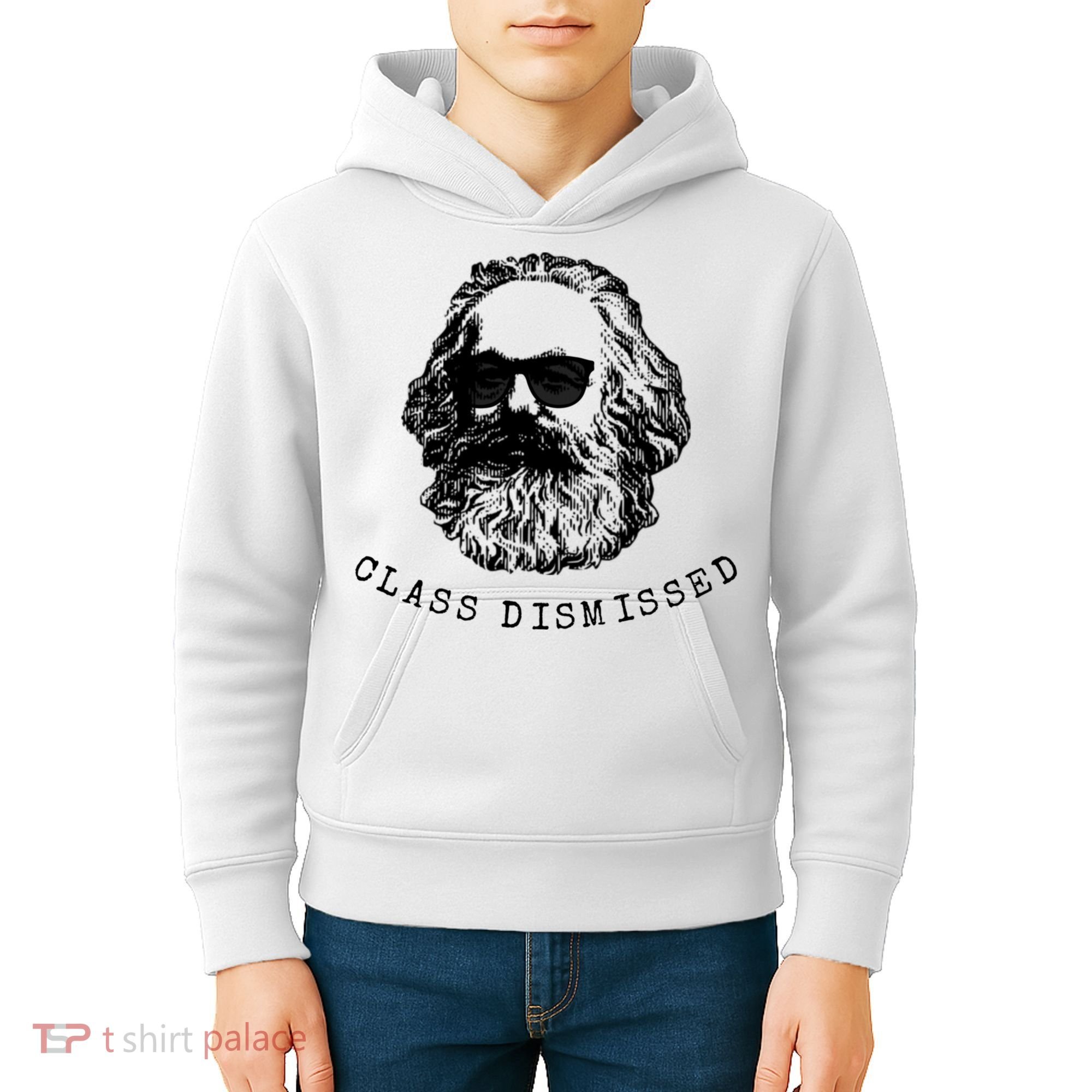 Cool Karl Marx Funny Socialism Class Dismissed Kids Hoodie