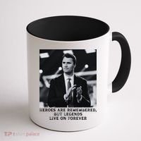 Charlie Kirk Memorial Heroes Are Remembered Coffee Mug thumb 1