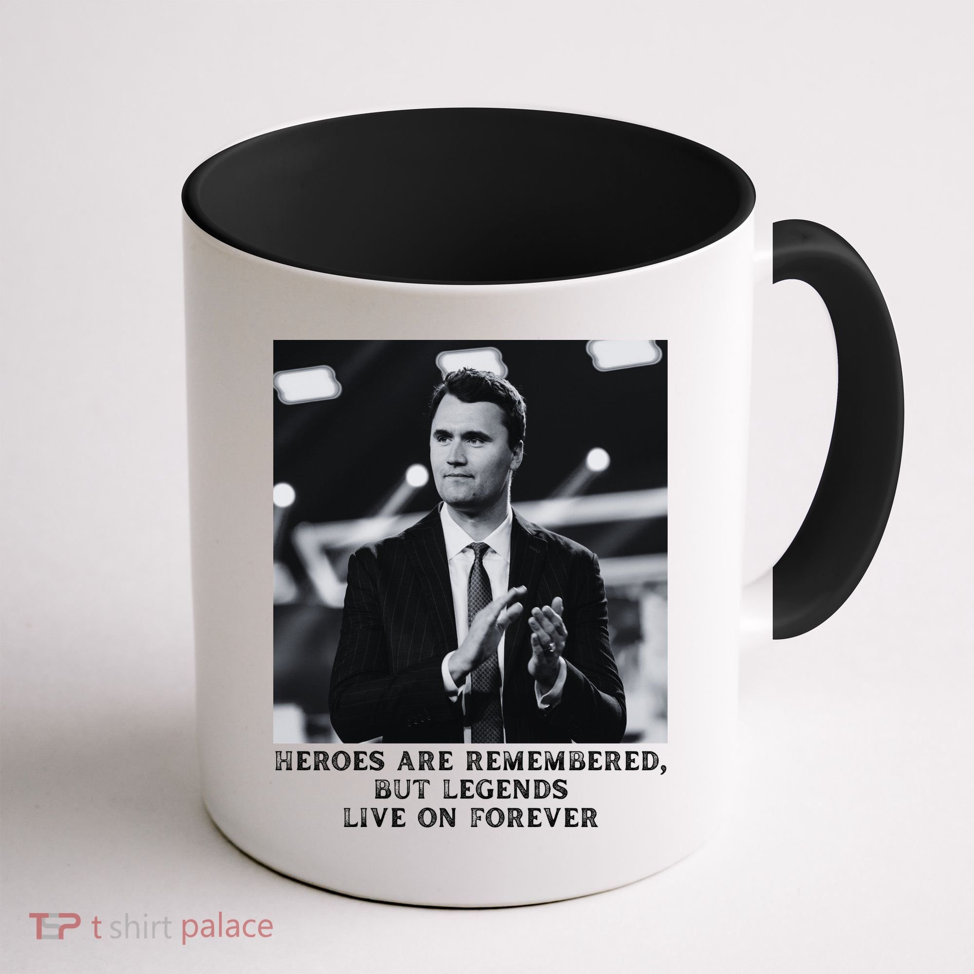 Charlie Kirk Memorial Heroes Are Remembered Coffee Mug