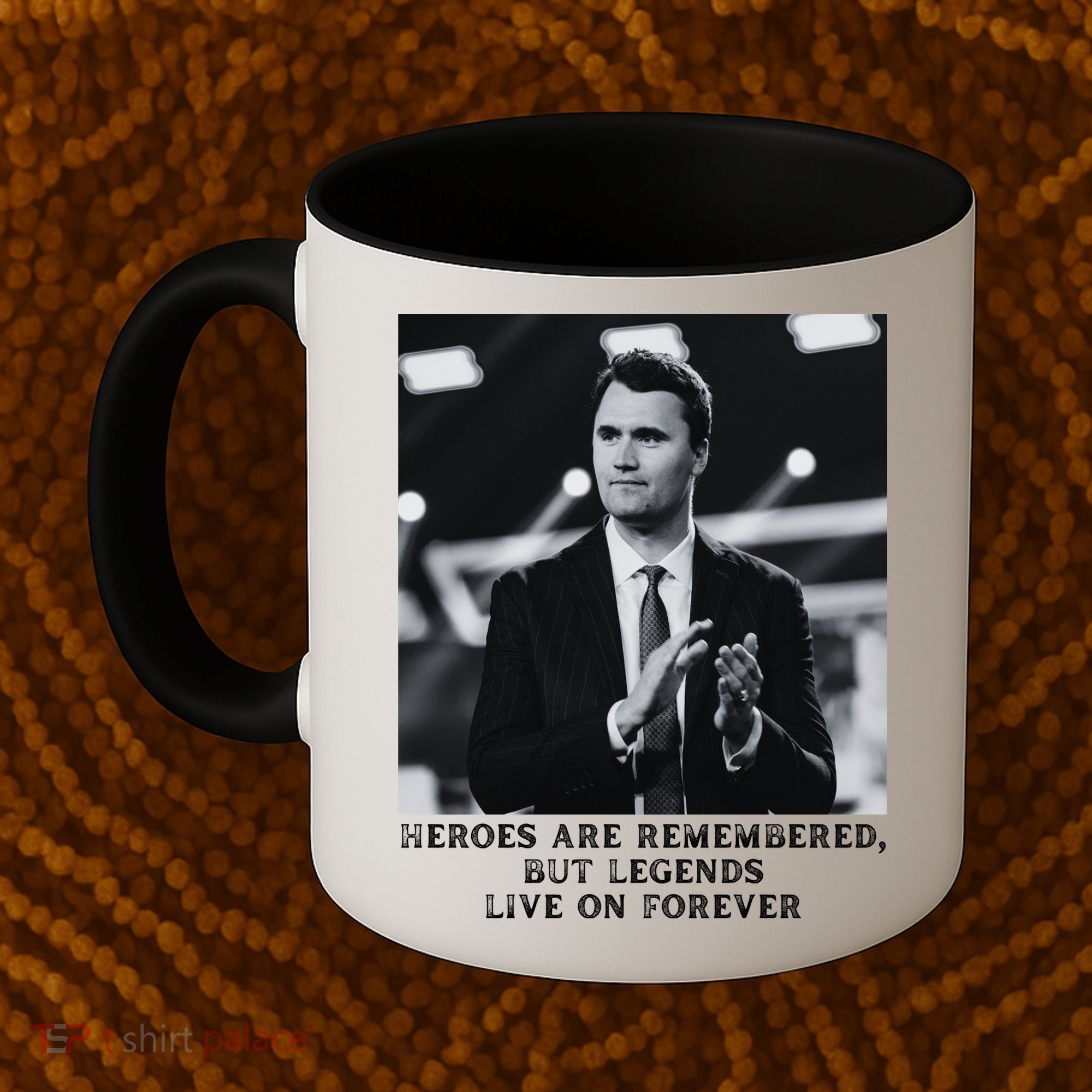 Charlie Kirk Memorial Heroes Are Remembered Coffee Mug