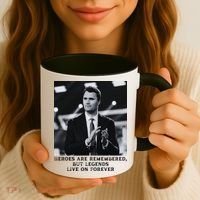 Charlie Kirk Memorial Heroes Are Remembered Coffee Mug thumb 3