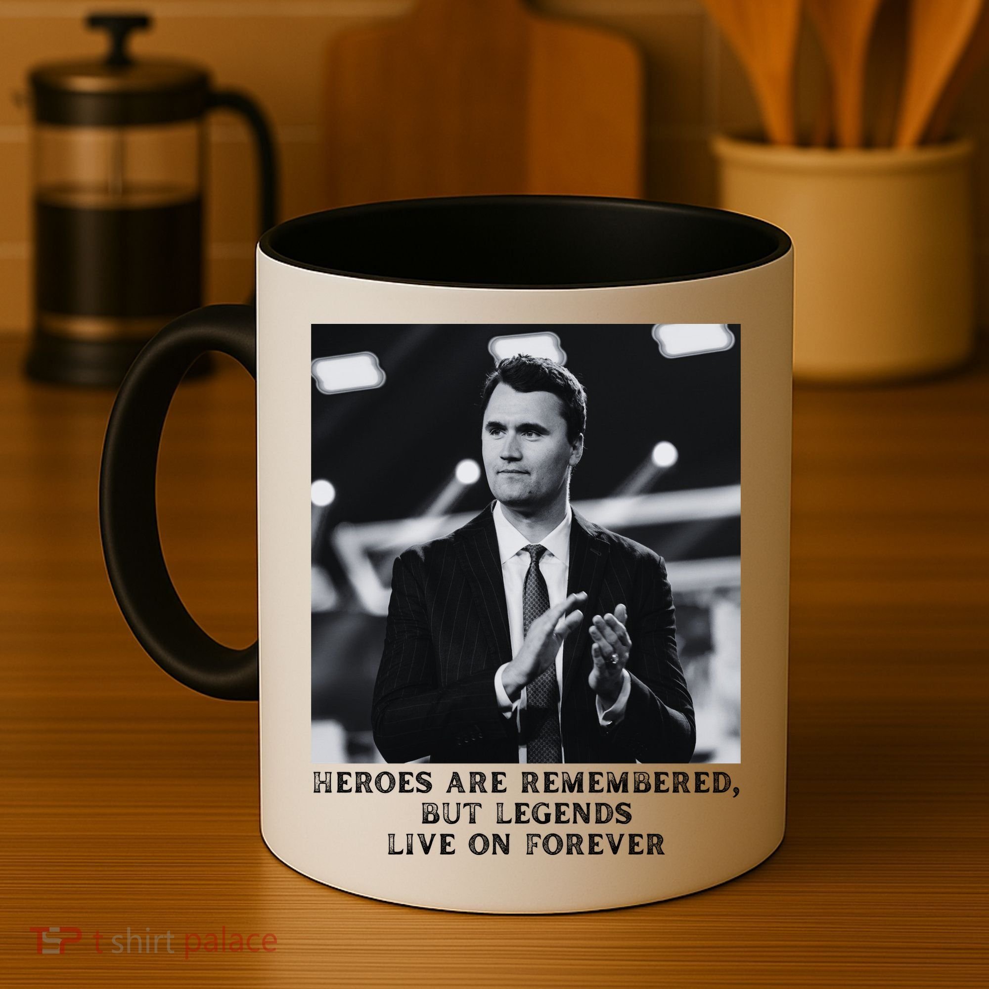 Charlie Kirk Memorial Heroes Are Remembered Coffee Mug