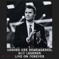 Charlie Kirk Memorial Heroes Are Remembered Beanie thumb 2