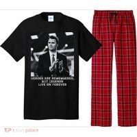 Charlie Kirk Memorial Heroes Are Remembered Pajama Set thumb 0