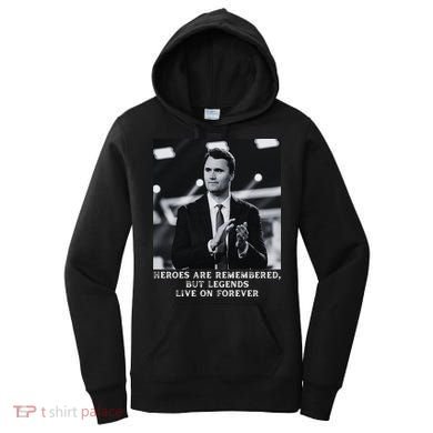 Charlie Kirk Memorial Heroes Are Remembered Women's Hoodie