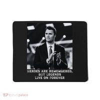 Charlie Kirk Memorial Heroes Are Remembered Mousepad thumb 0