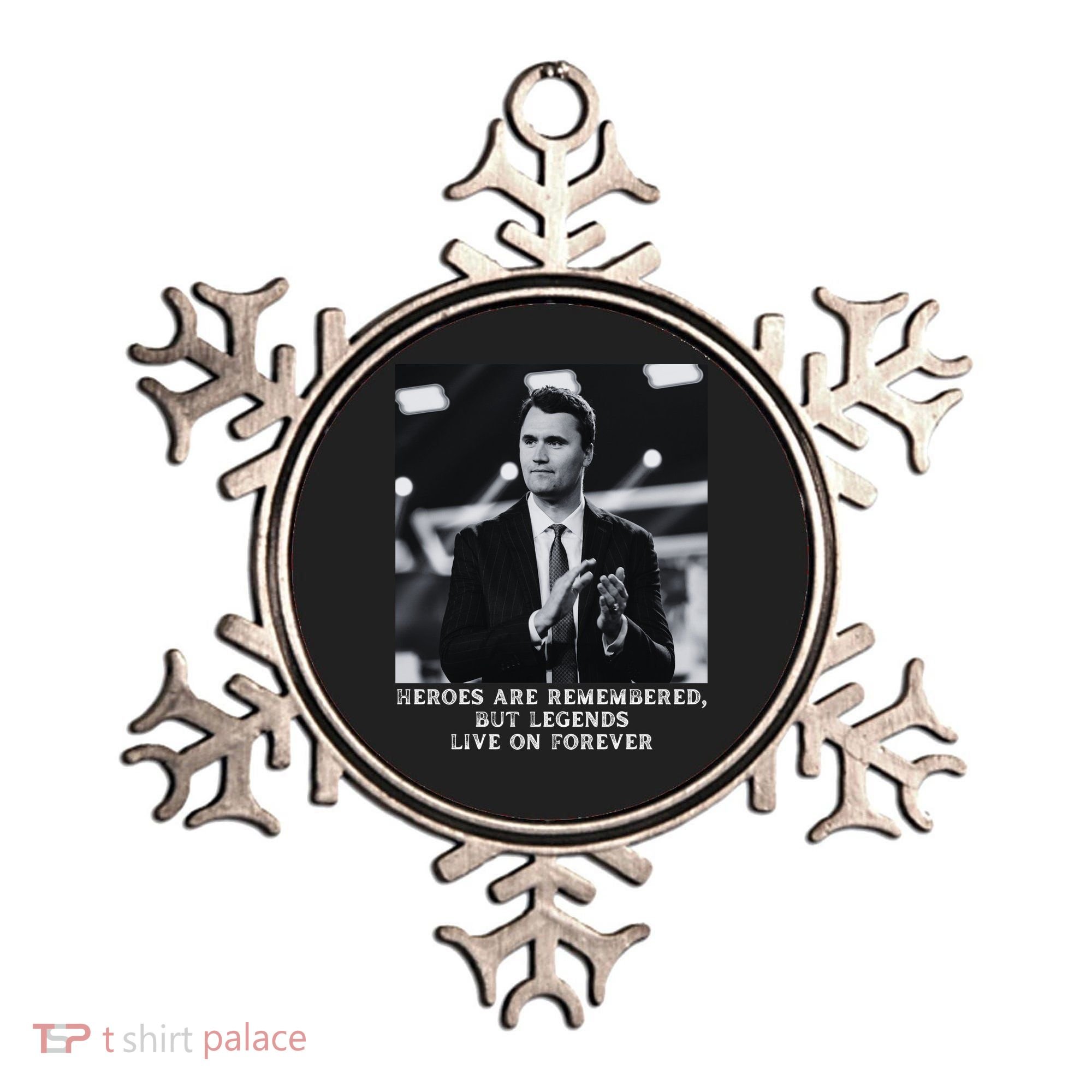 Charlie Kirk Memorial Heroes Are Remembered Ornament