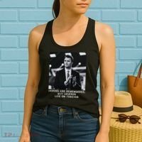 Charlie Kirk Memorial Heroes Are Remembered Women's Tank Top thumb 2