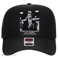 Charlie Kirk Memorial Heroes Are Remembered Hat thumb 0