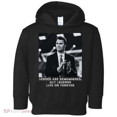 Charlie Kirk Memorial Heroes Are Remembered Toddler Hoodie