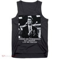 Charlie Kirk Memorial Heroes Are Remembered Tank Top thumb 0