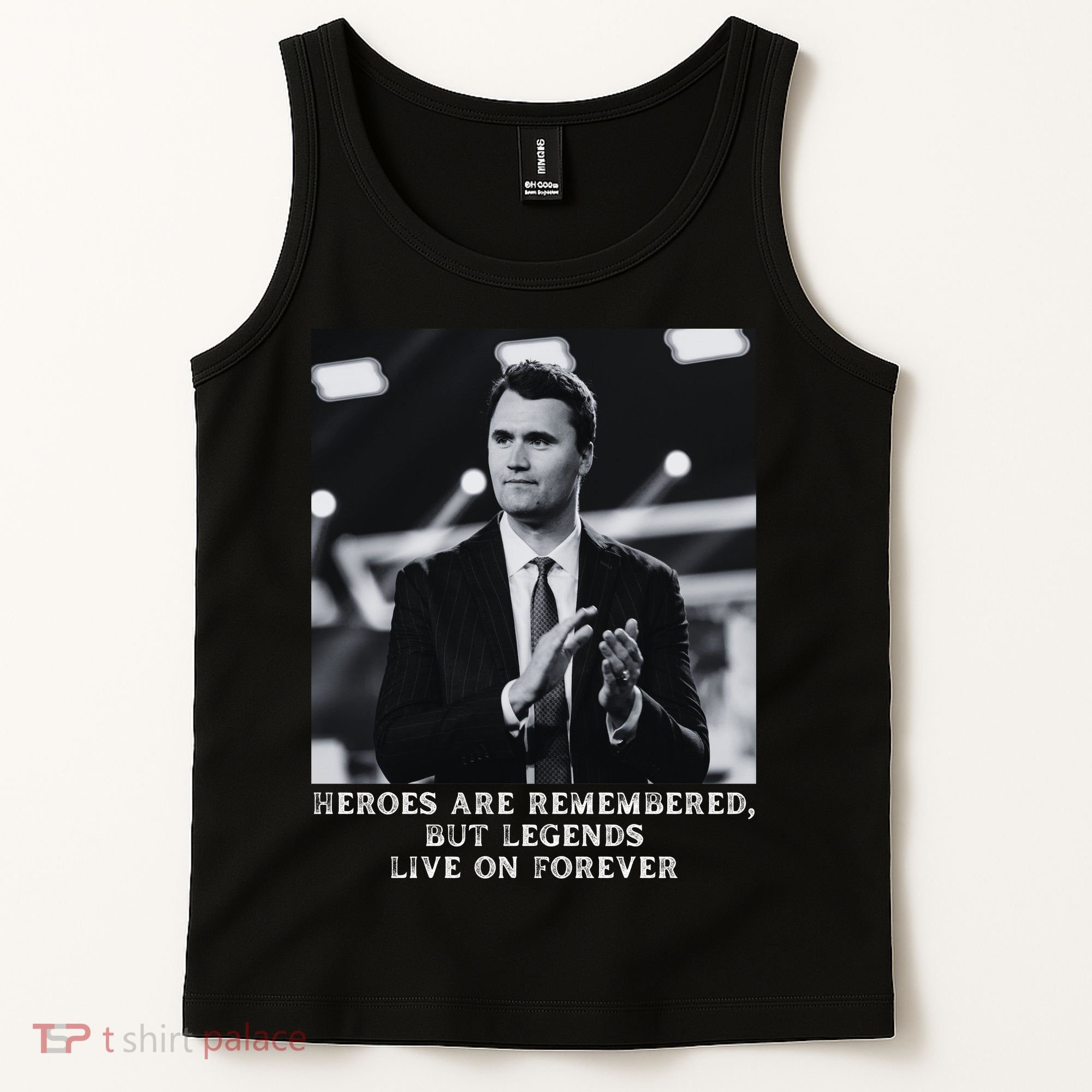 Charlie Kirk Memorial Heroes Are Remembered Tank Top