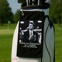 Charlie Kirk Memorial Heroes Are Remembered Golf Towel thumb 2