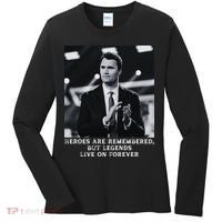 Charlie Kirk Memorial Heroes Are Remembered Women's Long Sleeve Shirt thumb 0