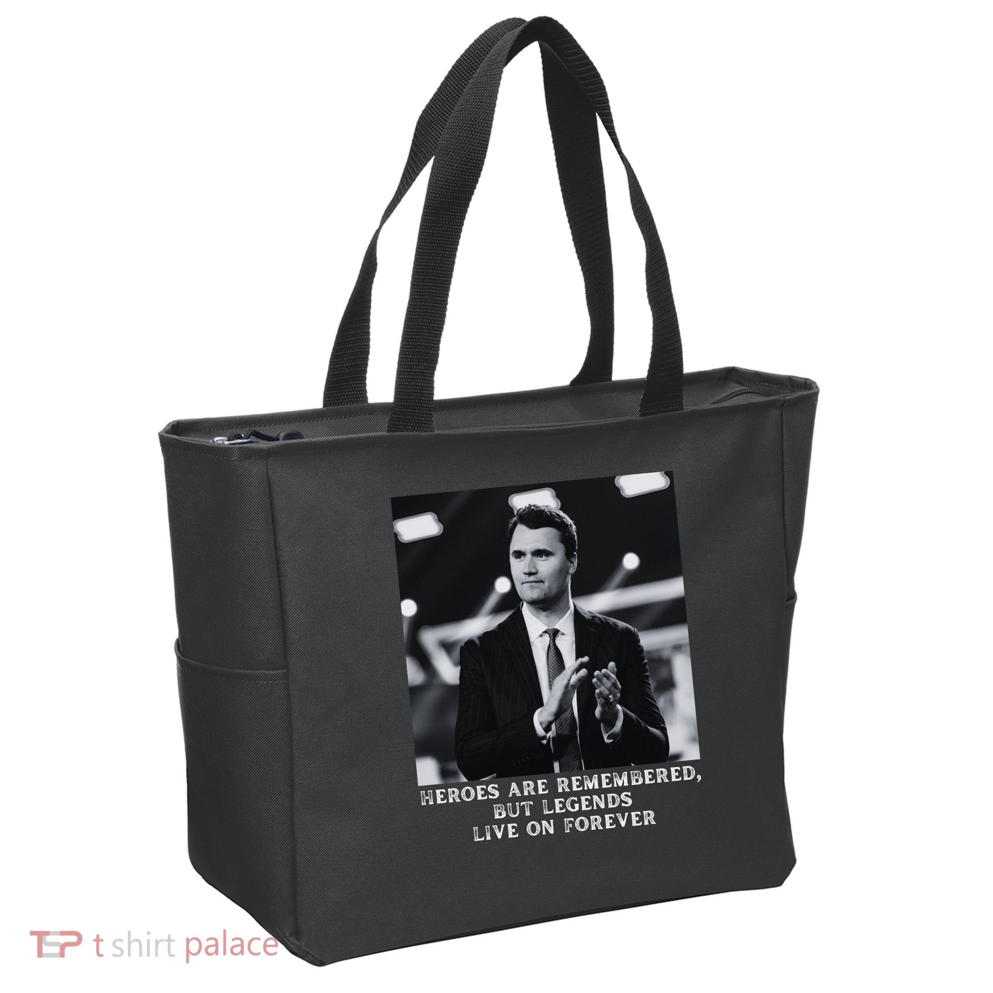 Charlie Kirk Memorial Heroes Are Remembered Tote Bag