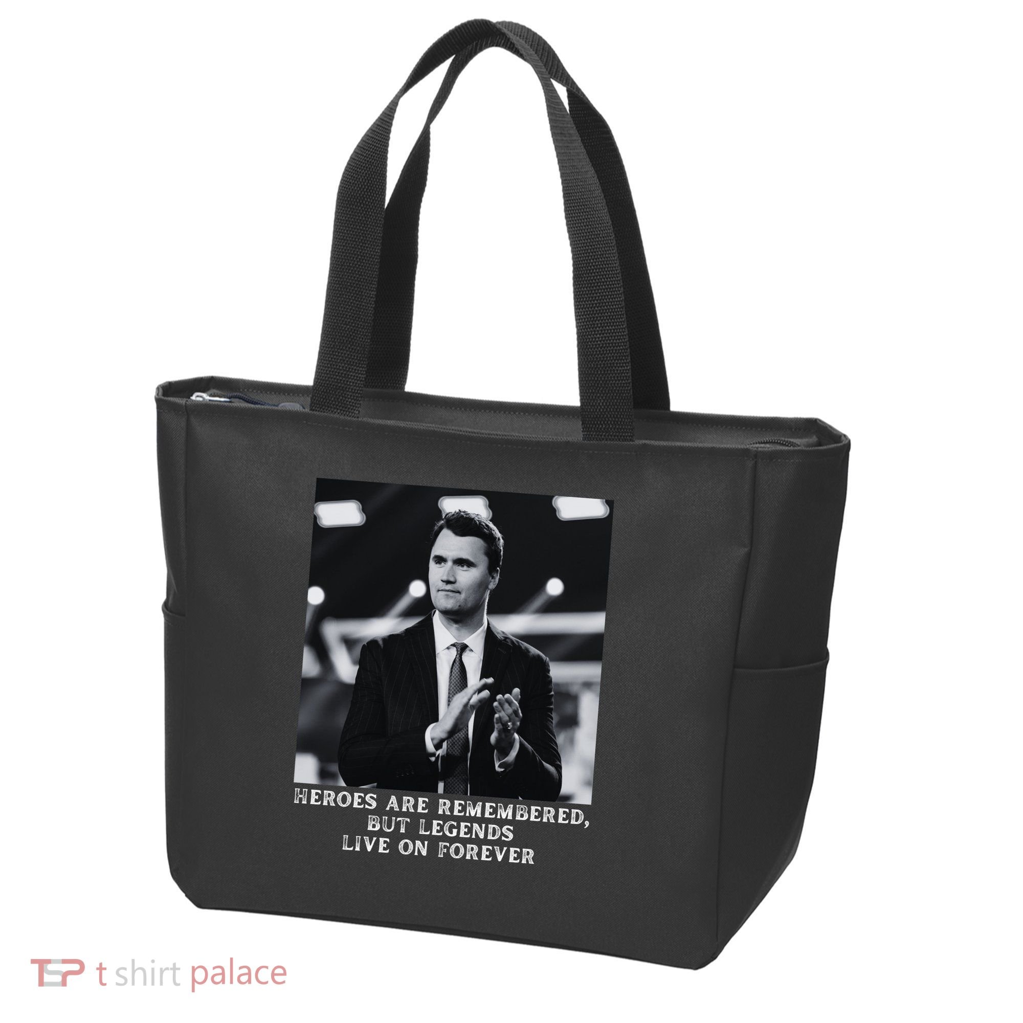 Charlie Kirk Memorial Heroes Are Remembered Tote Bag