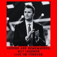 Charlie Kirk Memorial Heroes Are Remembered Santa Hat thumb 1