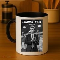 Charlie Kirk Memorial Rest In Peace Coffee Mug thumb 4