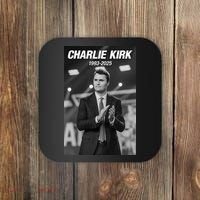 Charlie Kirk Memorial Rest In Peace Coaster thumb 0