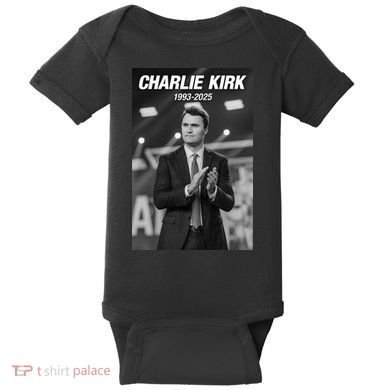 Charlie Kirk Memorial Rest In Peace Baby Bodysuit