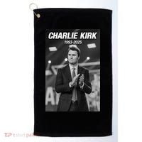 Charlie Kirk Memorial Rest In Peace Golf Towel thumb 0