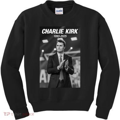 Charlie Kirk Memorial Rest In Peace Kids Sweatshirt