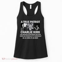 Charlie Kirk Memoral A True Patriot Greatest Of Our Nation Women's Tank Top thumb 0