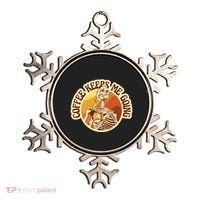 Coffee Keeps Me Going Skeleton Retro Sunset Ornament thumb 0
