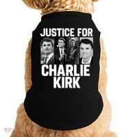 Charlie Kirk Memorial RIP Justice For Charlie Tribute Pray Doggie Tank thumb 0