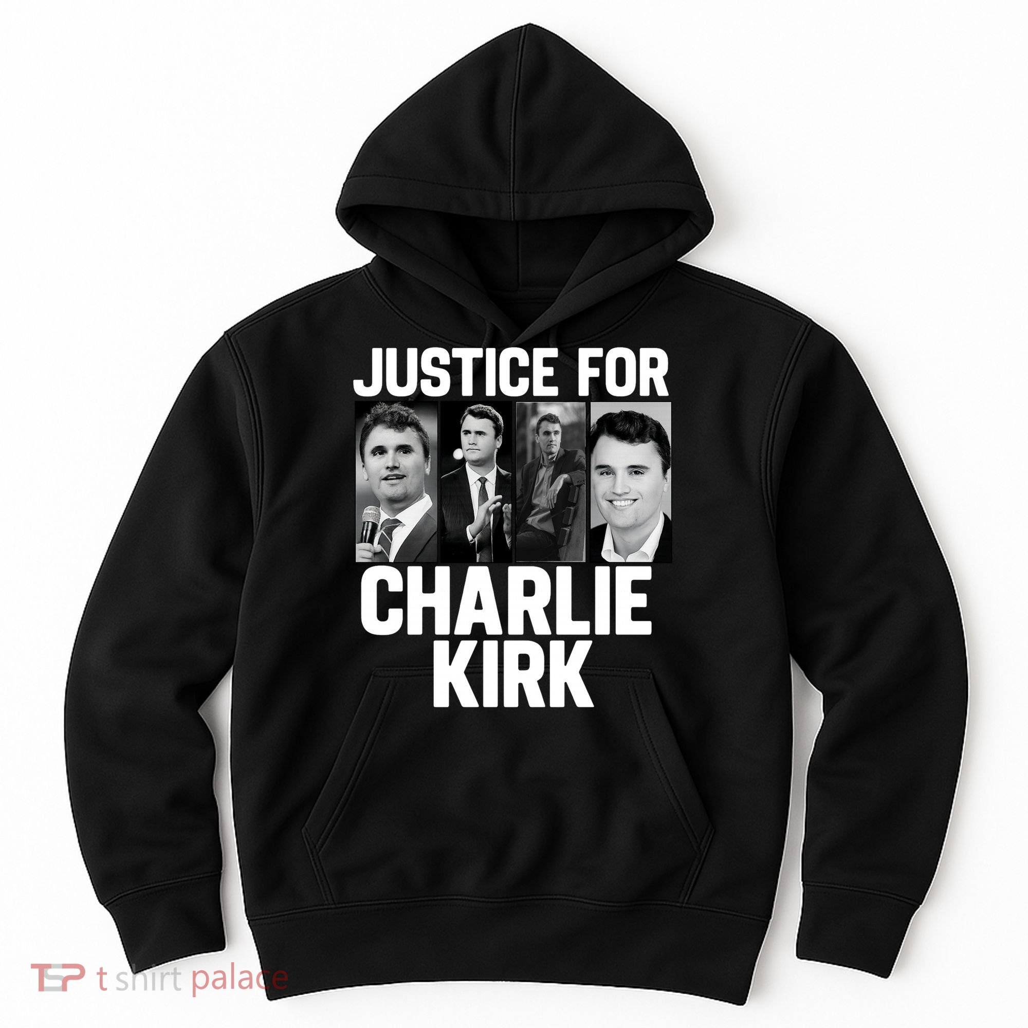Charlie Kirk Memorial RIP Justice For Charlie Tribute Pray Hoodie