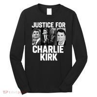 Charlie Kirk Memorial RIP Justice For Charlie Tribute Pray Long Sleeve Shirt thumb 0