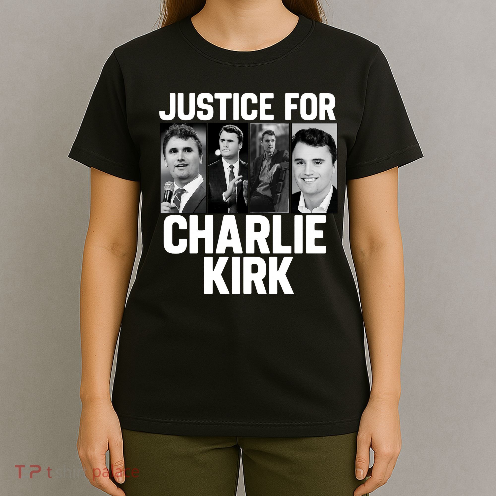 Charlie Kirk Memorial RIP Justice For Charlie Tribute Pray T-Shirt