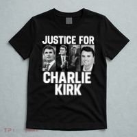 Charlie Kirk Memorial RIP Justice For Charlie Tribute Pray T-Shirt thumb 5
