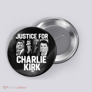 Charlie Kirk Memorial RIP Justice For Charlie Tribute Pray Button