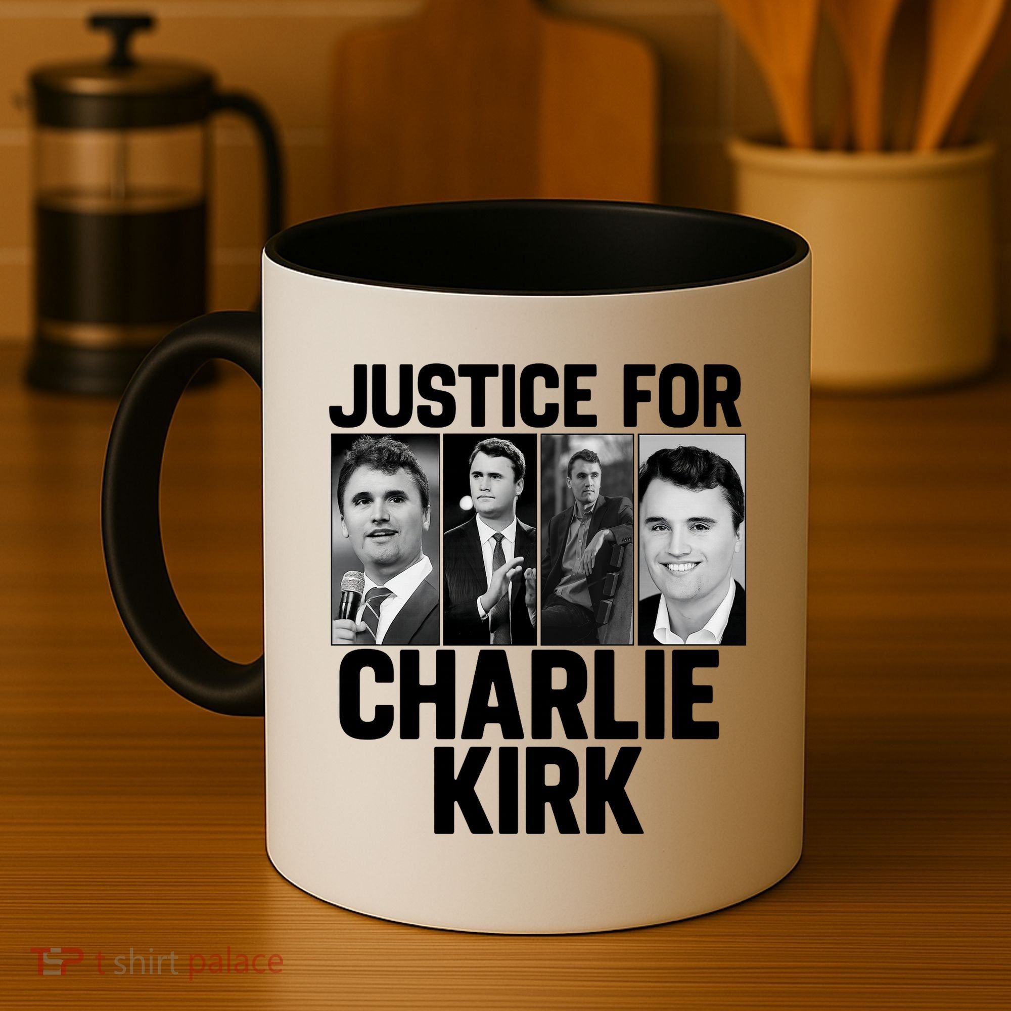 Charlie Kirk Memorial RIP Justice For Charlie Tribute Pray Coffee Mug
