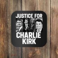 Charlie Kirk Memorial RIP Justice For Charlie Tribute Pray Coaster thumb 0