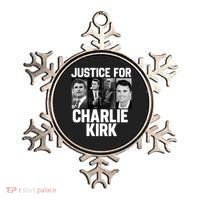 Charlie Kirk Memorial RIP Justice For Charlie Tribute Pray Ornament thumb 0