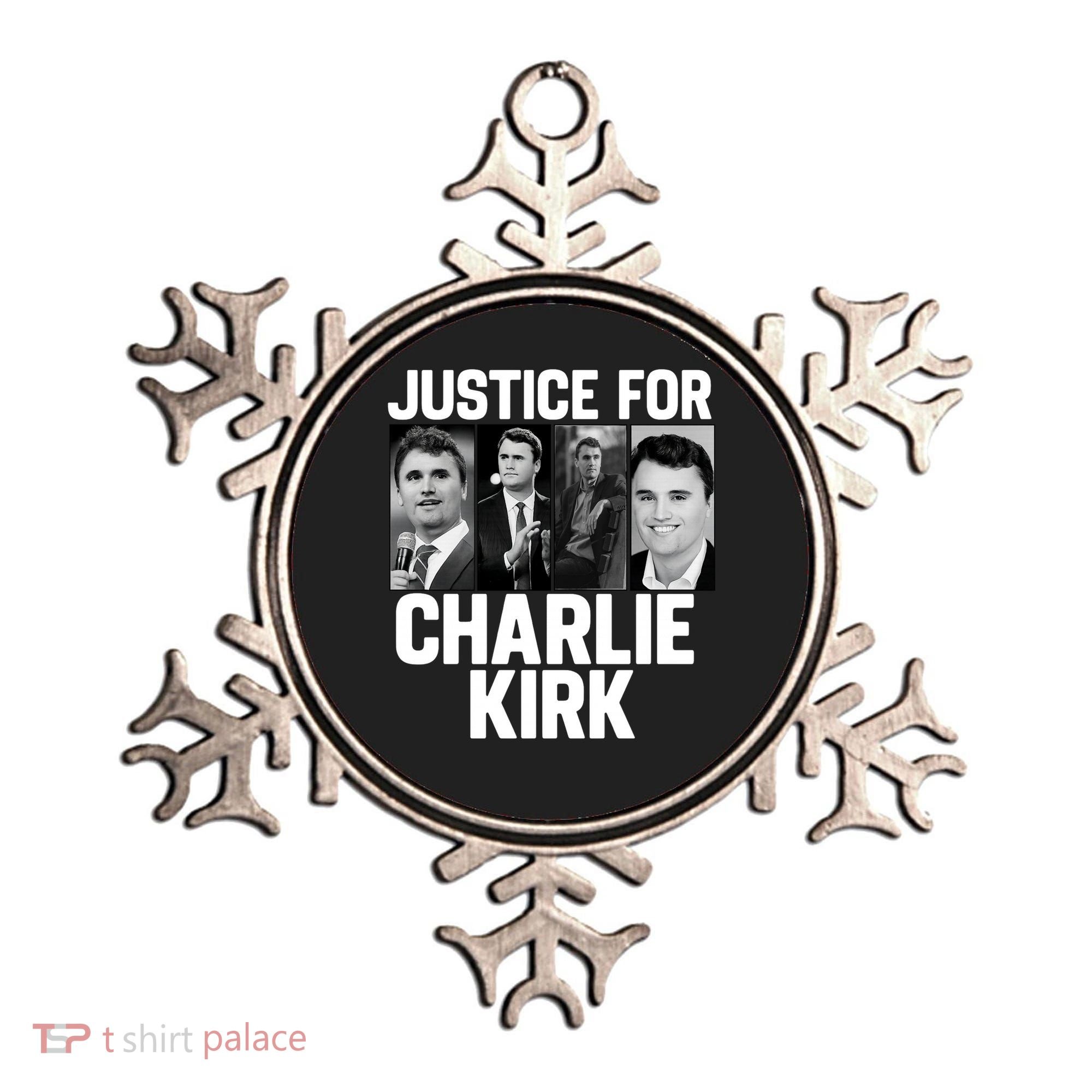 Charlie Kirk Memorial RIP Justice For Charlie Tribute Pray Ornament